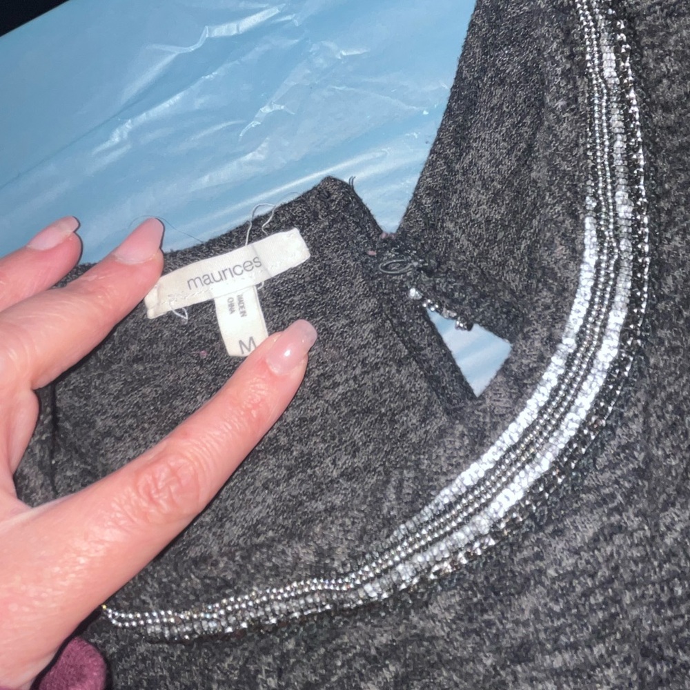 Cold Shoulder Sweater Top - Picture 3 of 6